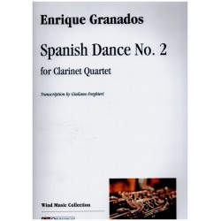 Granados, Enrique: Spanish Dance no.2 for 4 clarinets score and parts