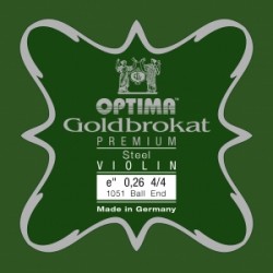 Goldbrokat Premium Steel Violin E 0.27 Ball End 4/4