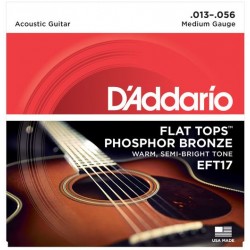 D'Addario EFT17 Flat Tops Akustik/Westerngitarrensaiten - medium (.013-.056)