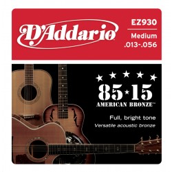 D'Addario EZ930 American Bronze Akustik/Westerngitarrensaiten - medium (.013-.056)