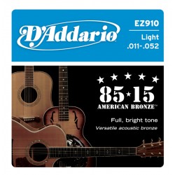 D'Addario EZ910 American Bronze Akustik/Westerngitarrensaiten - light (.011-.052)