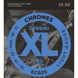 D'Addario ECG25 Chromes E-Gitarrensaiten - light (.012-.052)