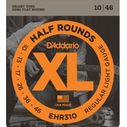 D'Addario EHR310 half rounds E-Gitarrensaiten - regular light (.010-.046)