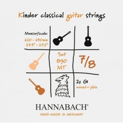 Hannabach 890MT Konzertgitarrensaiten 7/8 (mit 2 G-Saiten)