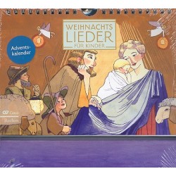 Kalender Weihnachtslieder für Kinder Adventskalender zum Aufstellen 21x14,8cm