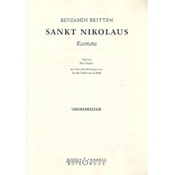 Britten, Benjamin: Sankt Nikolaus Kantate Chorpartitur