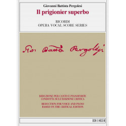 Pergolesi, Giovanni Battista: Il prigionier superbo vocal score