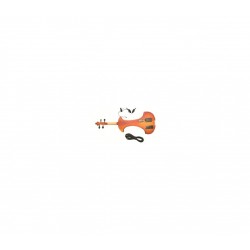 PETZ E-Violine, brauner Holzkorpus